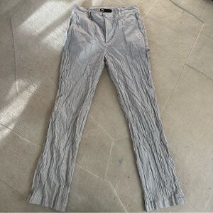 Zara Striped Gray Women's Chinos